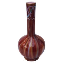 Classic Loetz Early Glass 'Onyx' Pattern Vase c1887 made for Islamic market