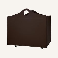 Classic WOODBAG Log Holder by Limac Design - in Regenerated Leather