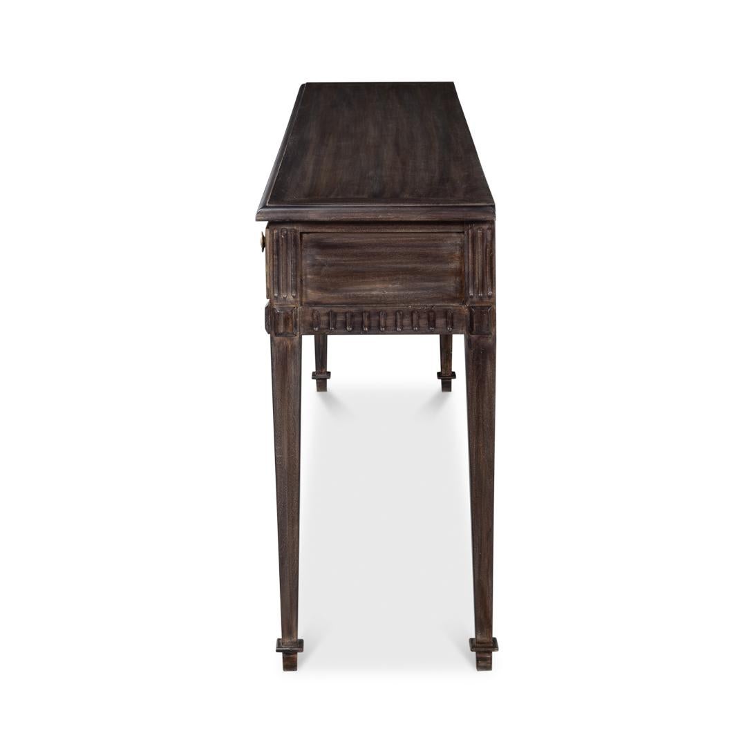Classic Long Console Table with Drawers For Sale 3