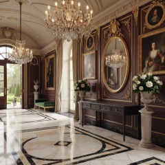 Classic Long Console Table with Drawers