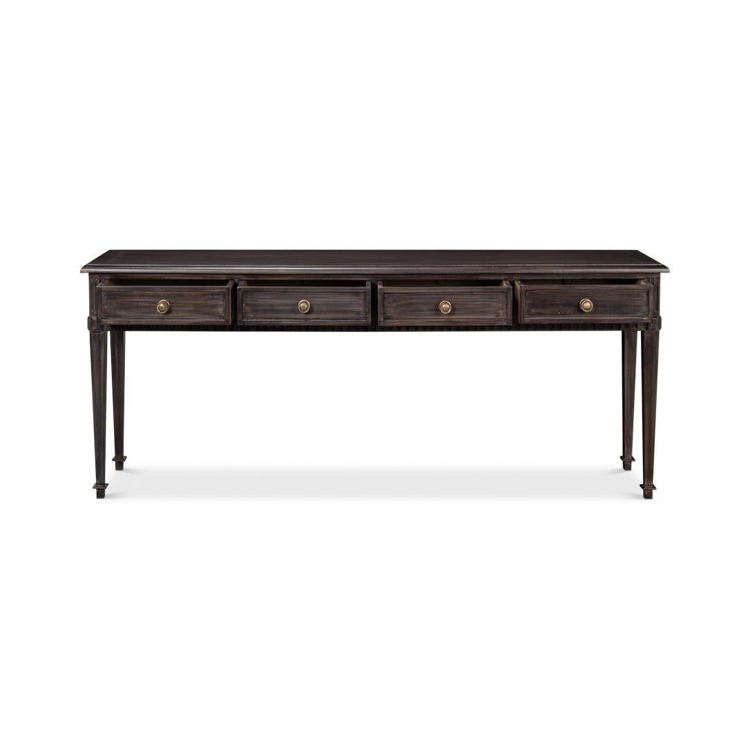 Chinese Classic Long Console Table with Drawers For Sale