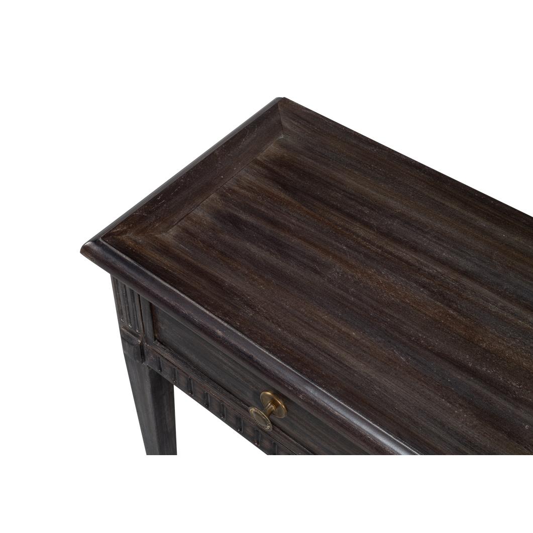Contemporary Classic Long Console Table with Drawers For Sale