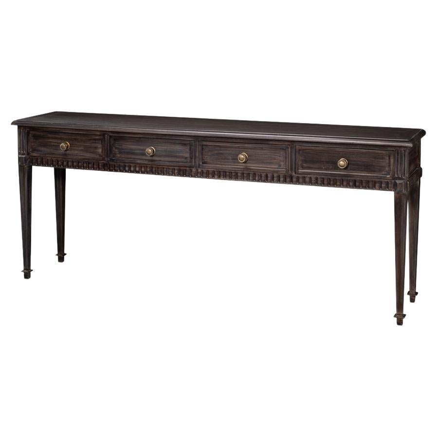 Classic Long Console Table with Drawers