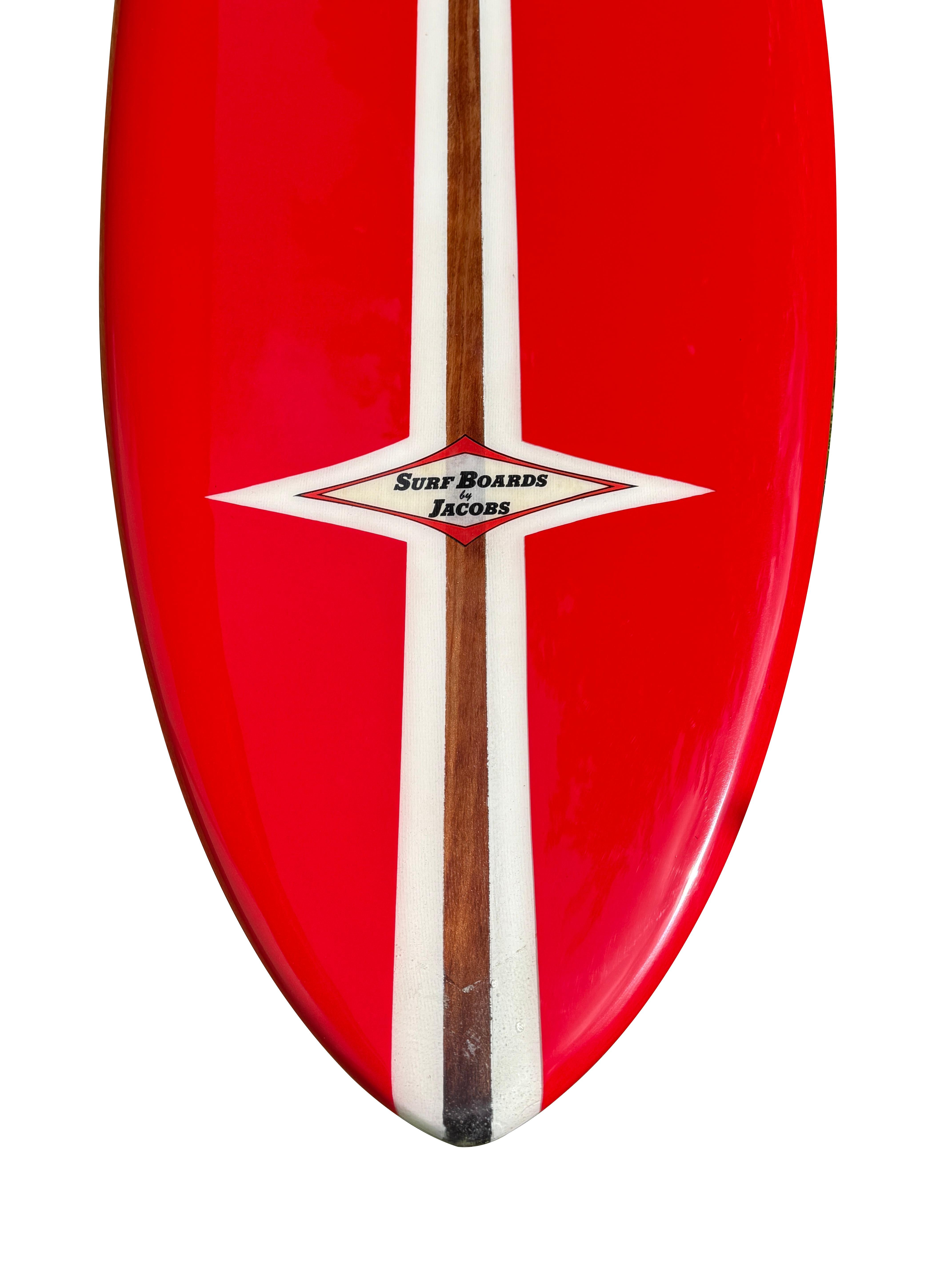 Longboard classico di Hap Jacobs (metà anni '60) In condizioni buone in vendita a Haleiwa, HI