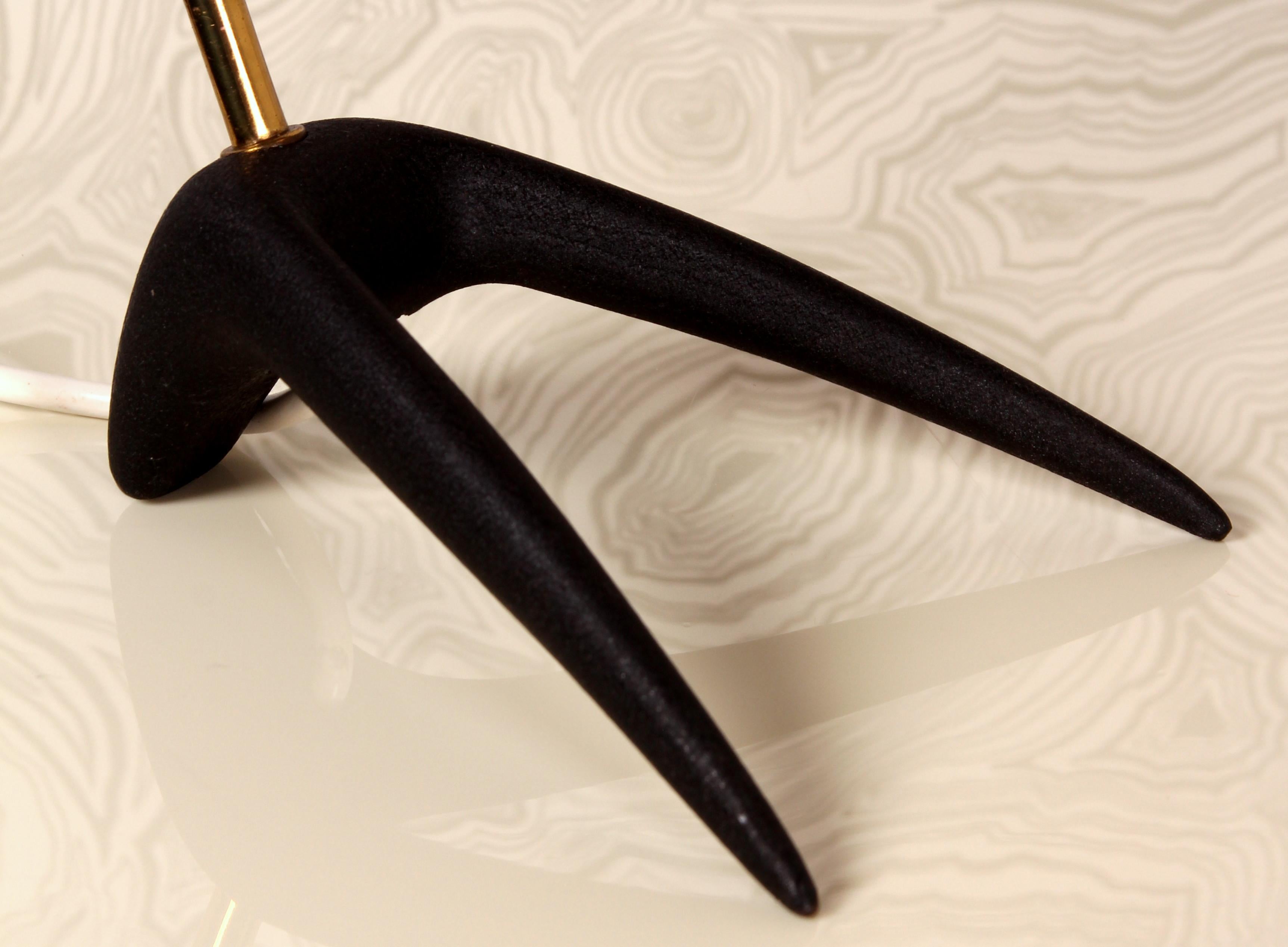 lámpara de sobremesa clásica Louis Kalff para Philips CROW FOOT bellamente conservada en venta 6