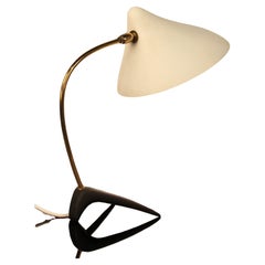 lámpara de sobremesa clásica Louis Kalff para Philips CROW FOOT bellamente conservada