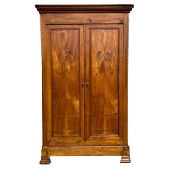 Classic Louis Philippe French Cherry Armoire or Wardrobe found in Normandy