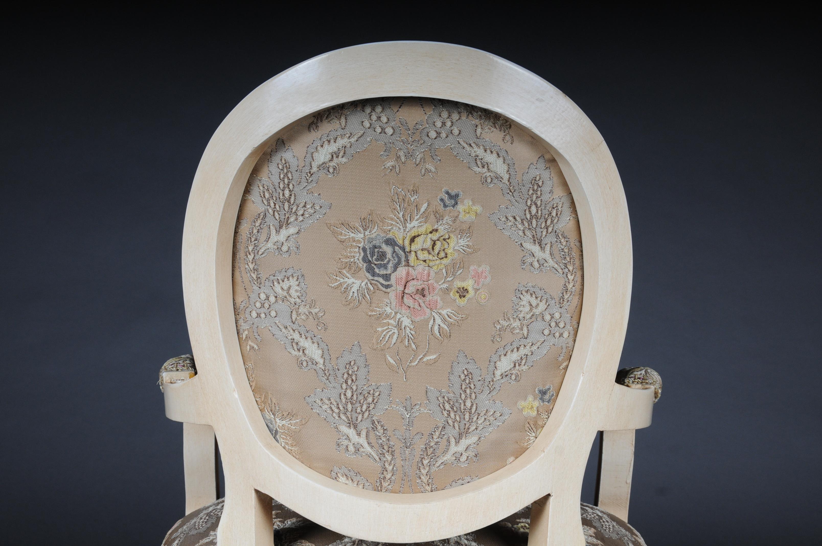 Classic Louis XVI Armchair, 20th Century 7