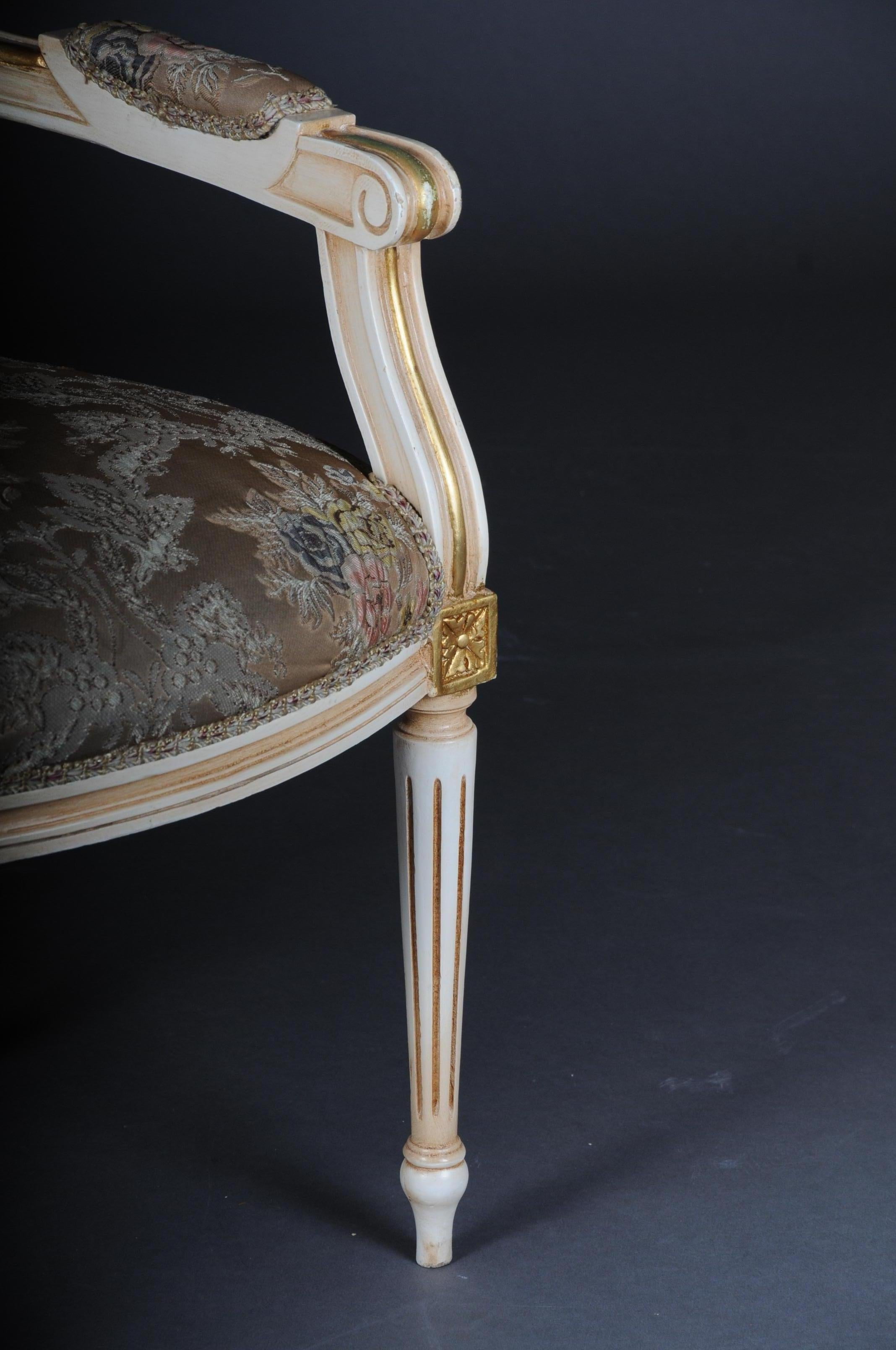 Classic Louis XVI Armchair, 20th Century For Sale 2
