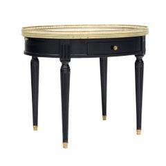Classic, Louis XVI Oval Bouillotte Side Table, Circa 1920