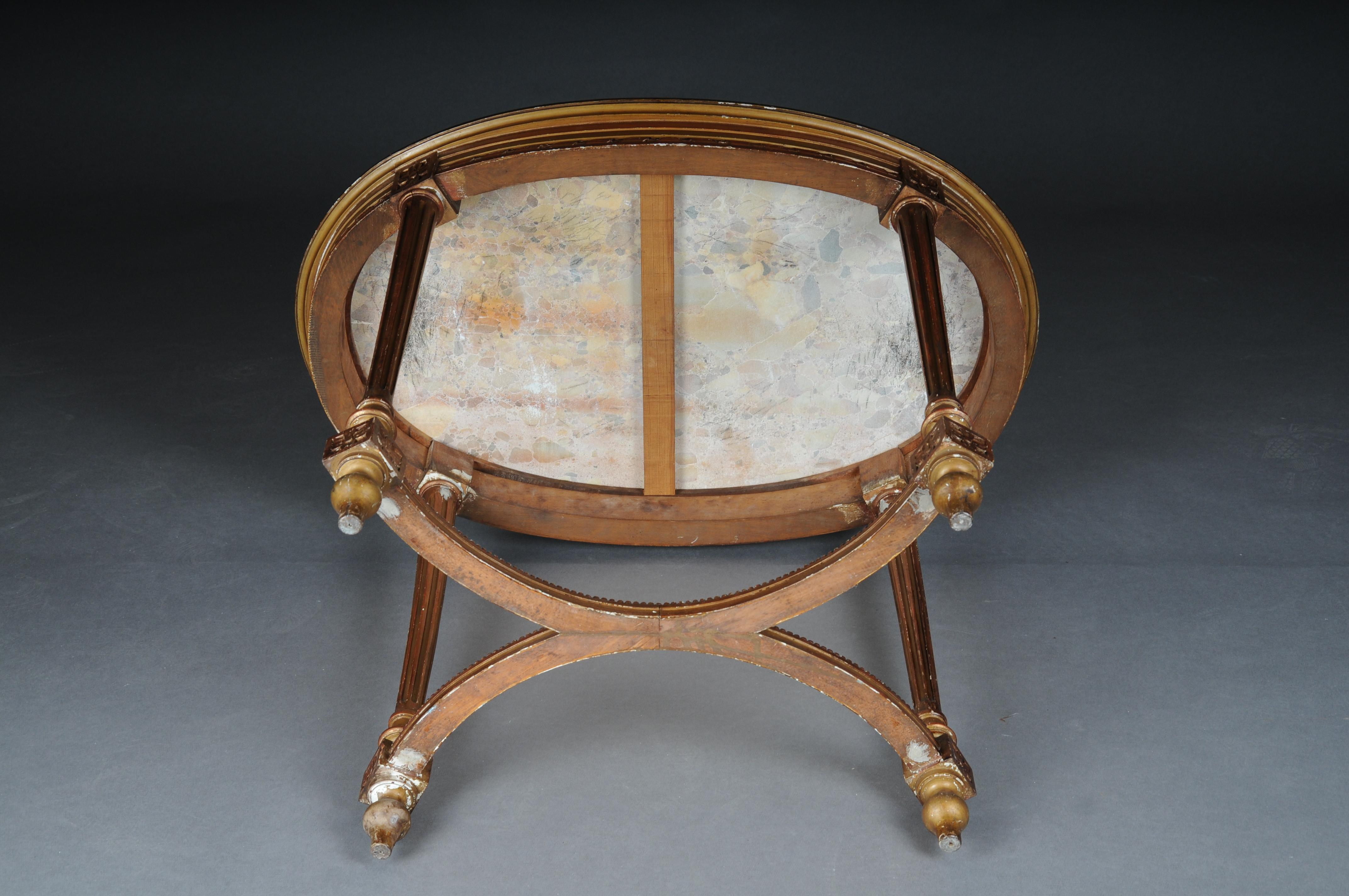 Classic Louis XVI Salon Table/Side Table, Beech For Sale 9