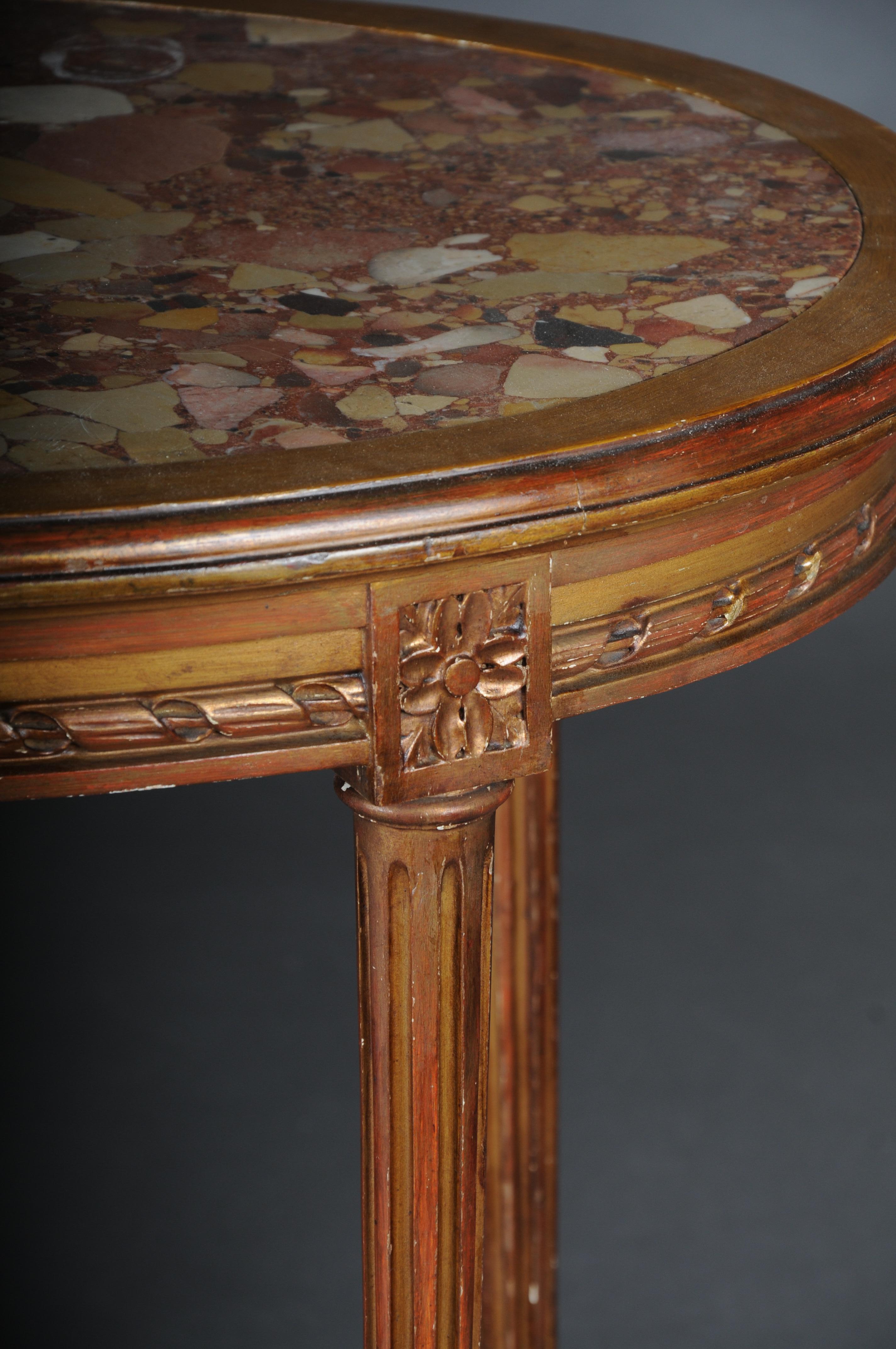 20th Century Classic Louis XVI Salon Table/Side Table, Beech For Sale