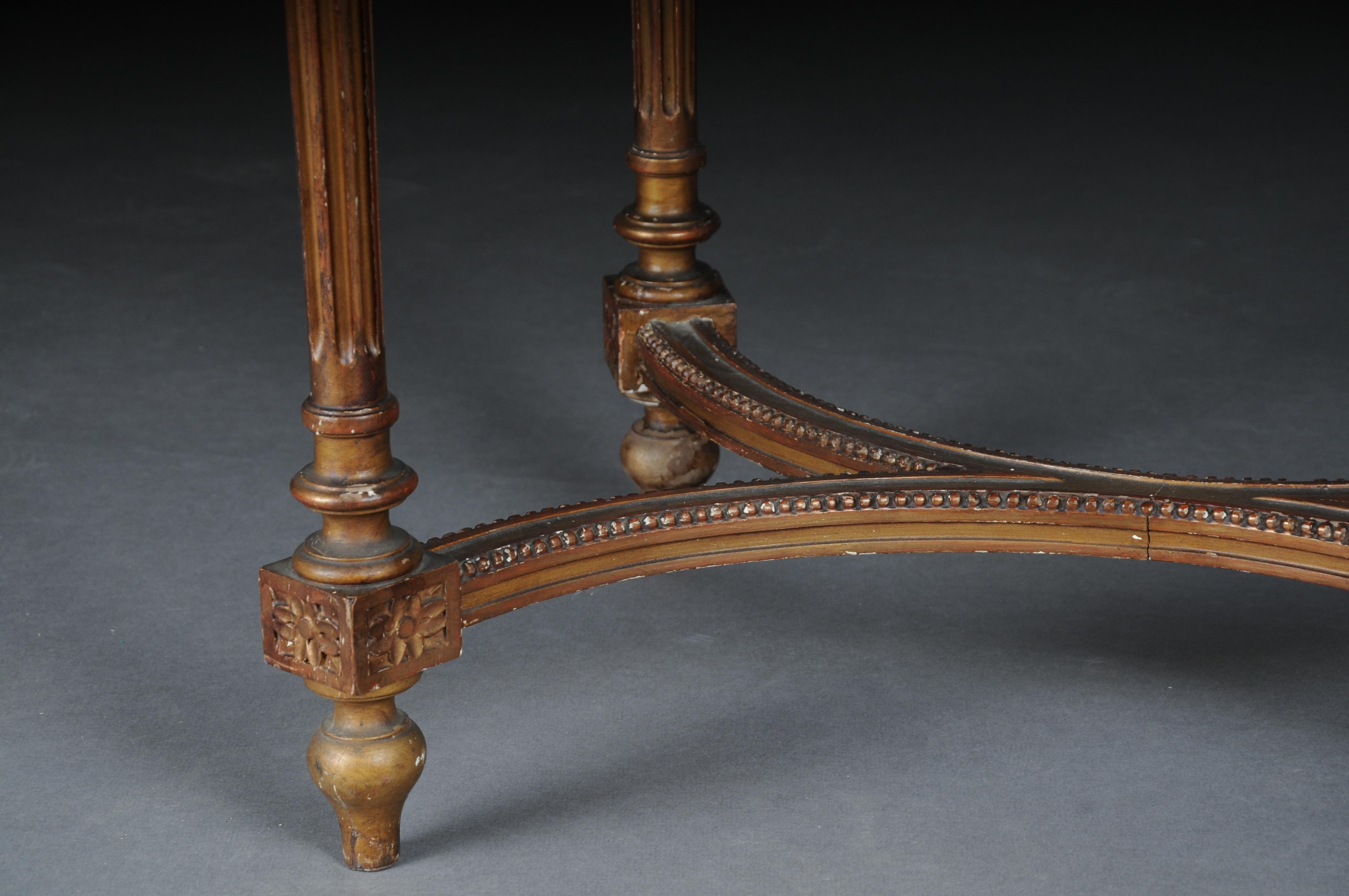 Classic Louis XVI Salon Table/Side Table, Beech For Sale 2