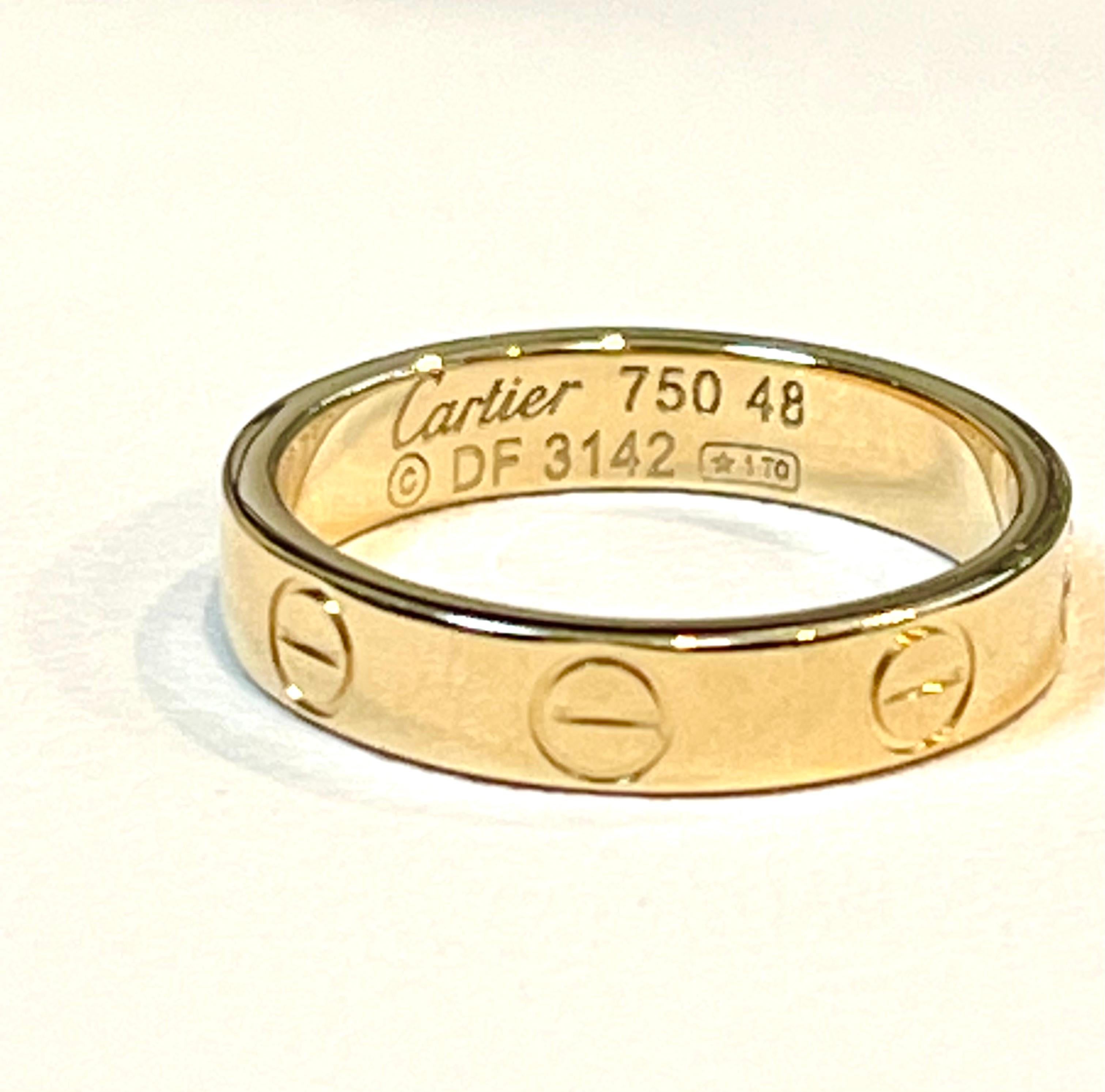 cartier 750 ring 52833a gold