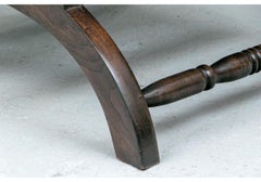 Classic Mahogany And Cane Plantation Chair And Ottoman