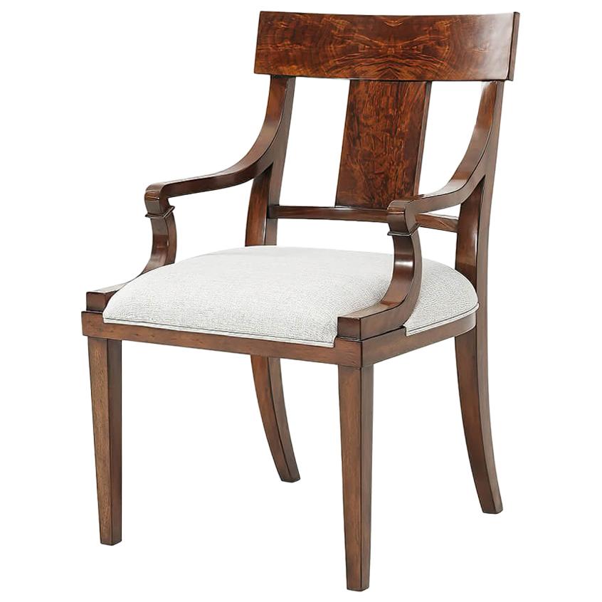 Classic Mahogany Armchair For Sale