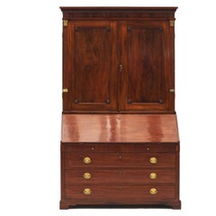 Classic Mahogany Slant Front Bureau Bookcase or Secretary from Altona
