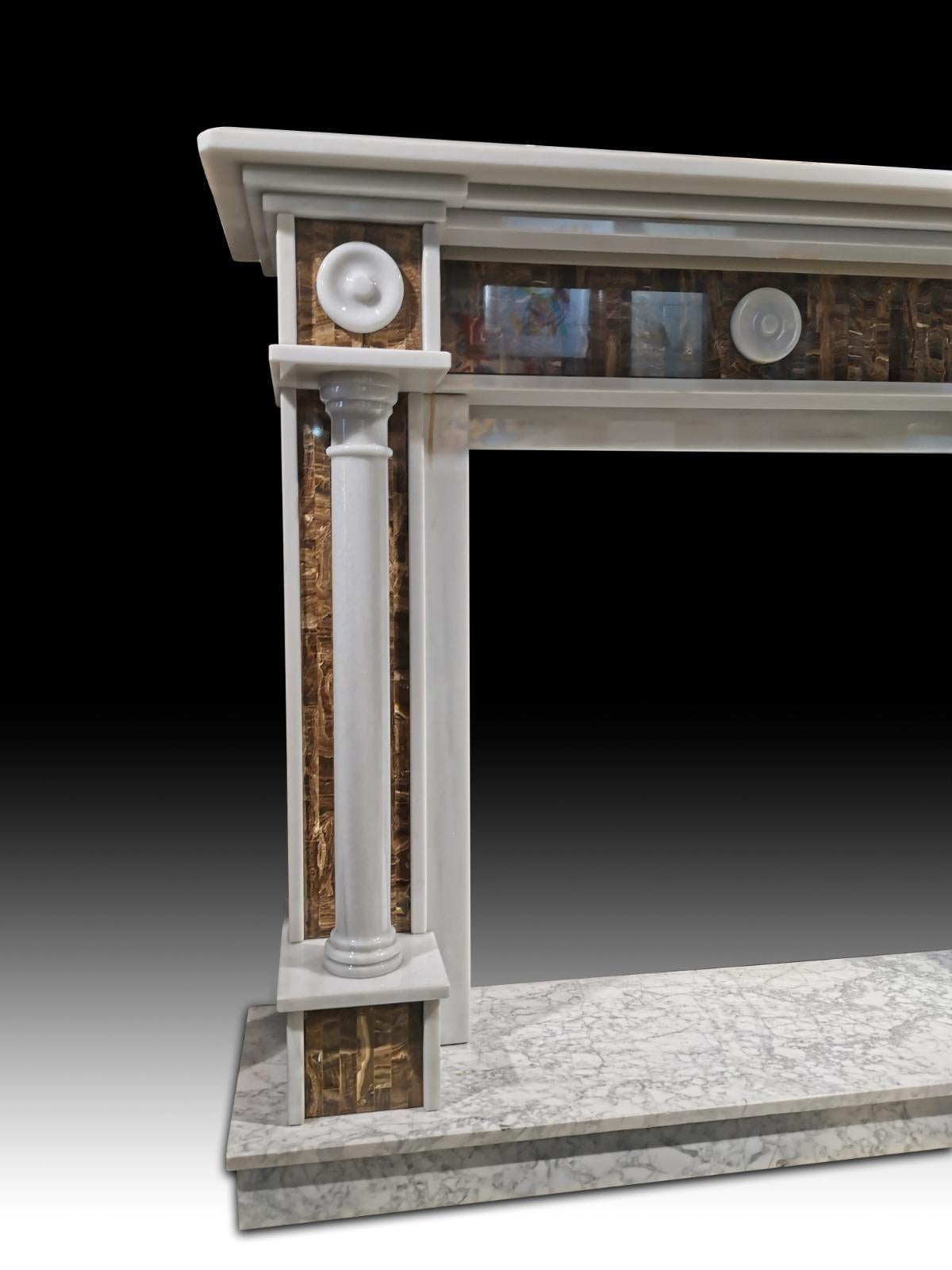 Classic Marble Fireplace, 20th Century For Sale 2