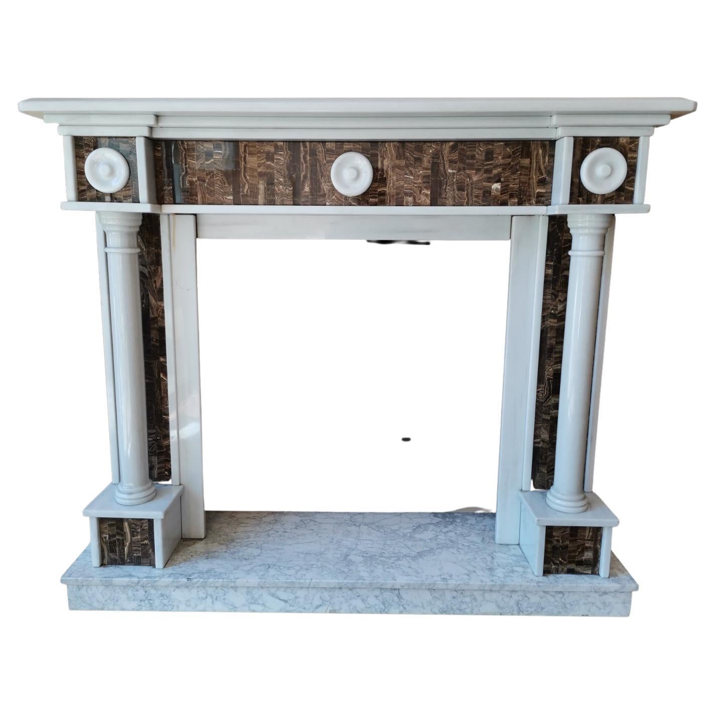 Classic Marble Fireplace, 20th Century For Sale