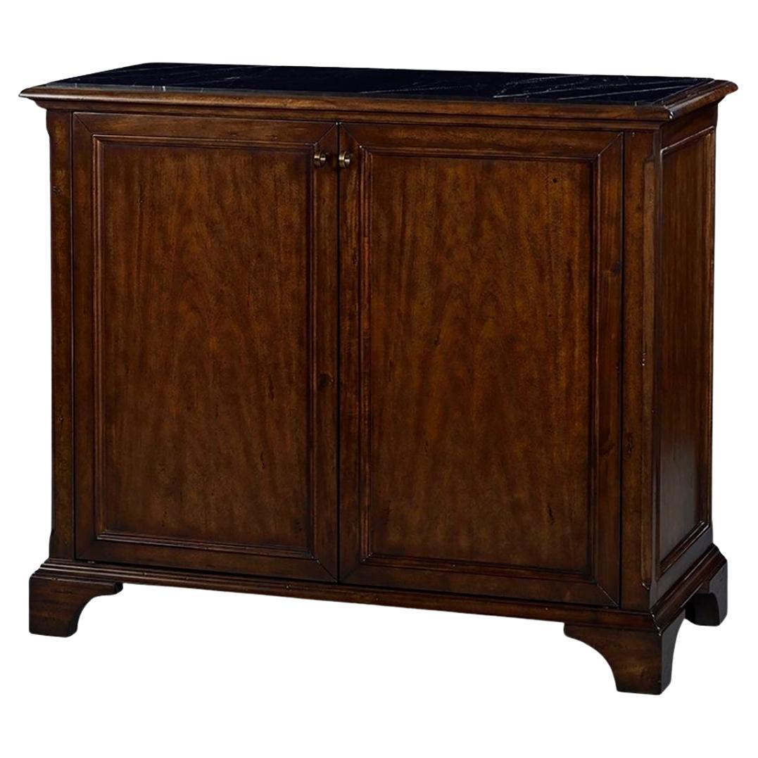 Meuble de bar classique à dessus en marbre
