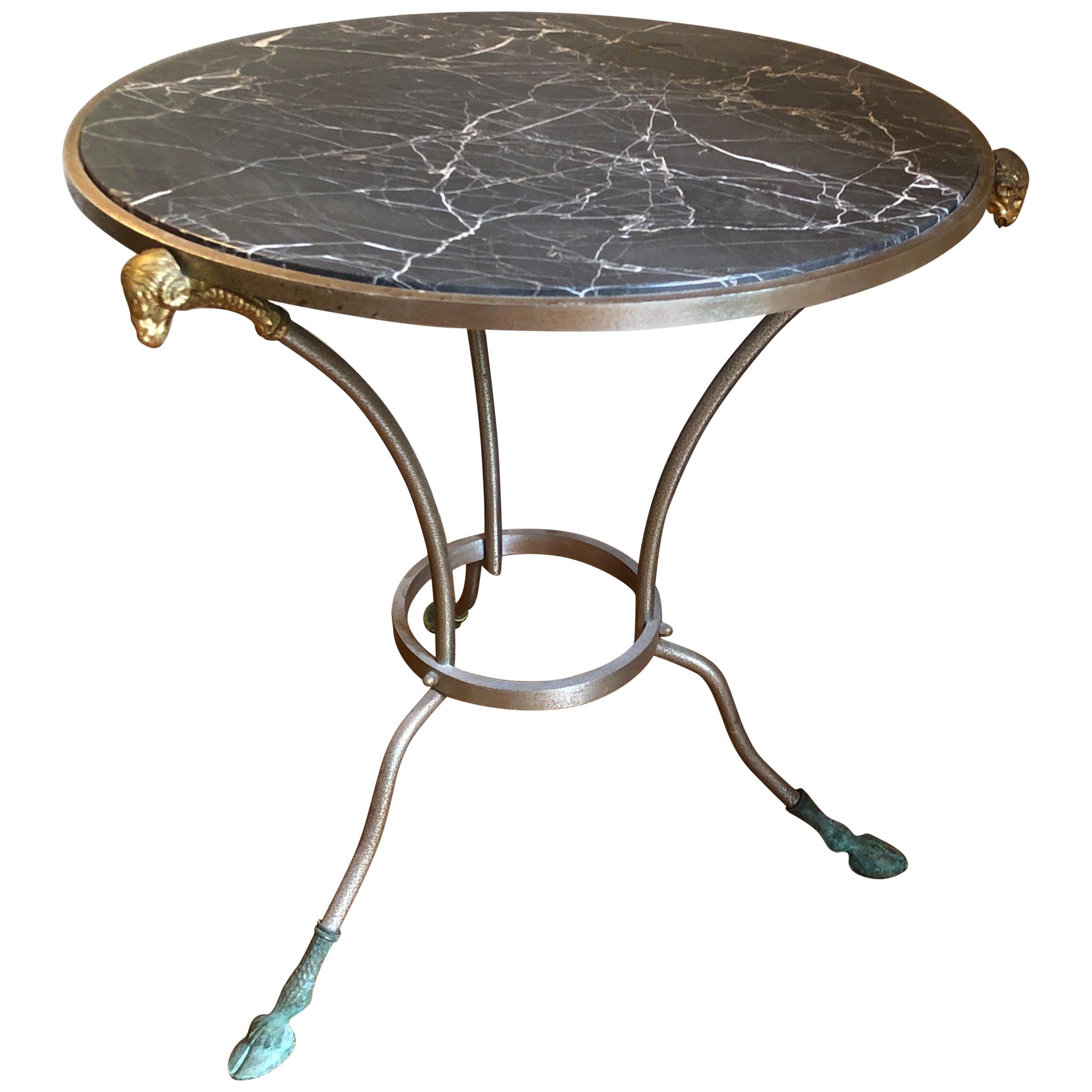 Classic Marble Top Occasional/Side Table, Maison Jansen