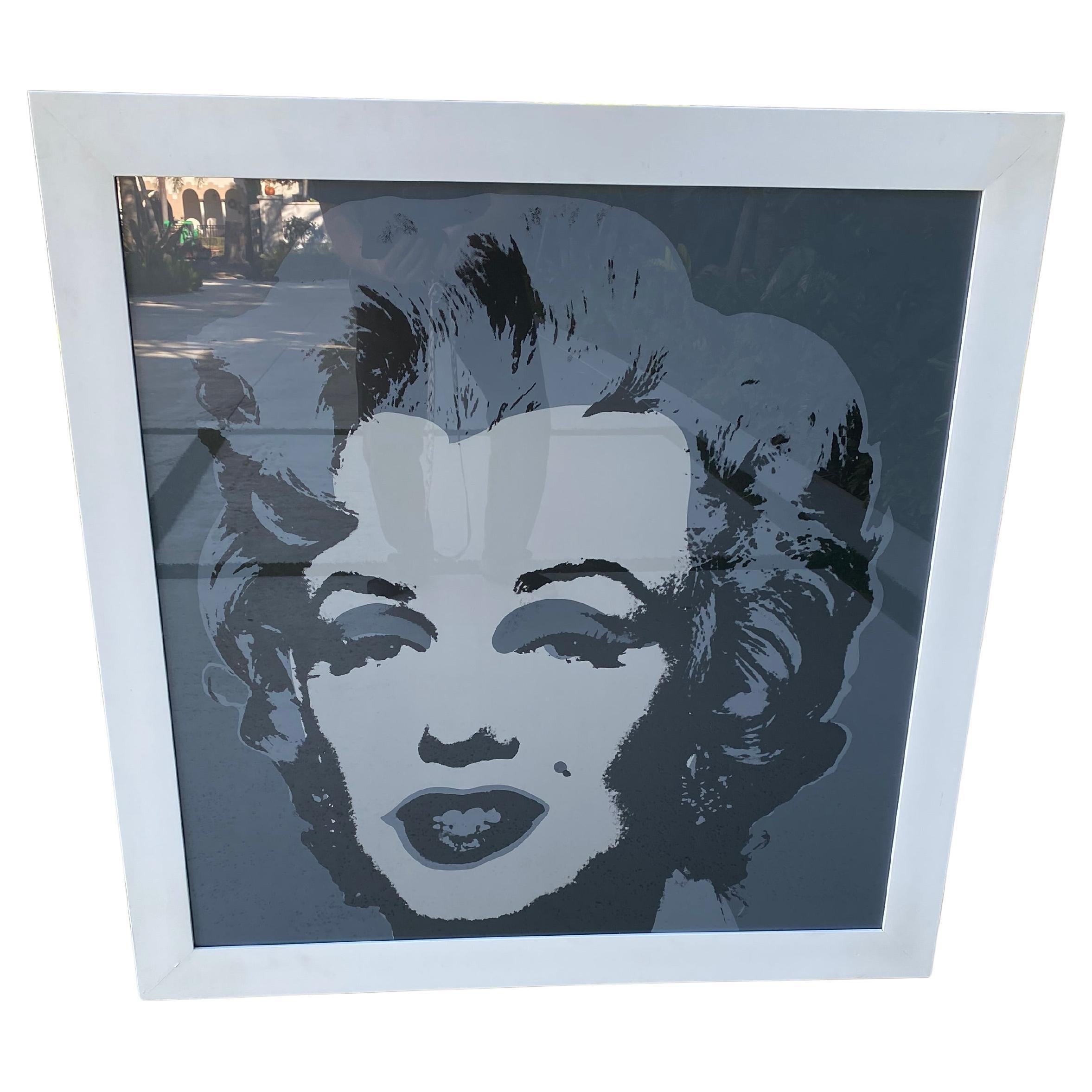 Classic Marilyn Monroe Print 'Styled After Andy Warhol' For Sale