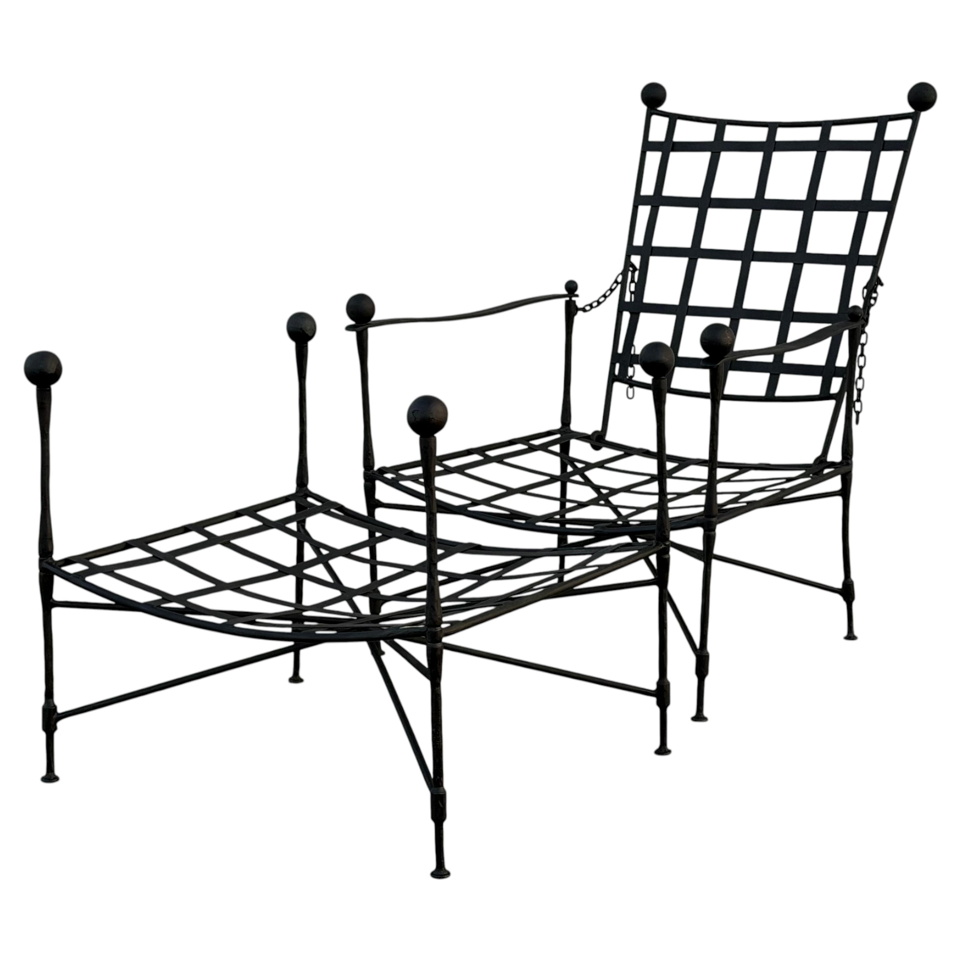 Classic Mario Papperzini Amalfi Lounge Chair And Ottoman for Salterini, 1950's