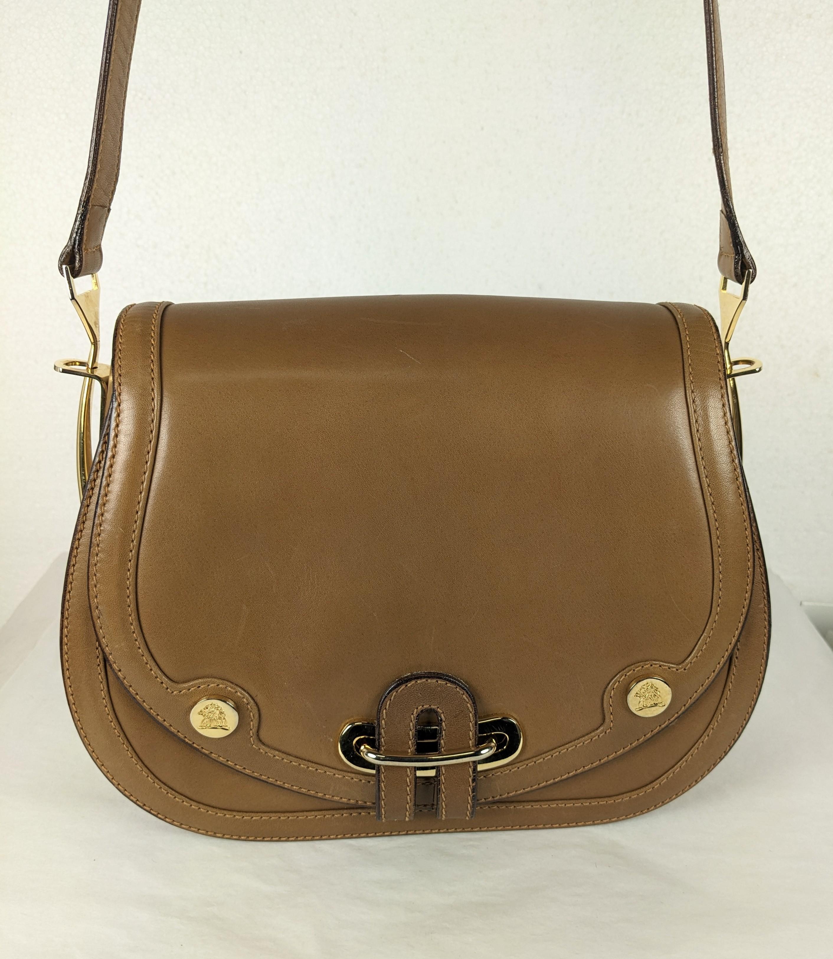 Brown Classic Mark Cross Shoulder Bag For Sale