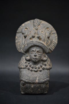 Figurine de déesse en pierre Maya Classic - janvier 1971 Provenance