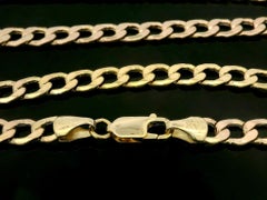Classic Men's 10k Yellow Gold 24" Cuban Curb Link Chain Necklace