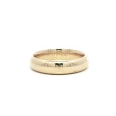 Classic Men's 14k Yellow Gold 5.3mm Domed Band Ring