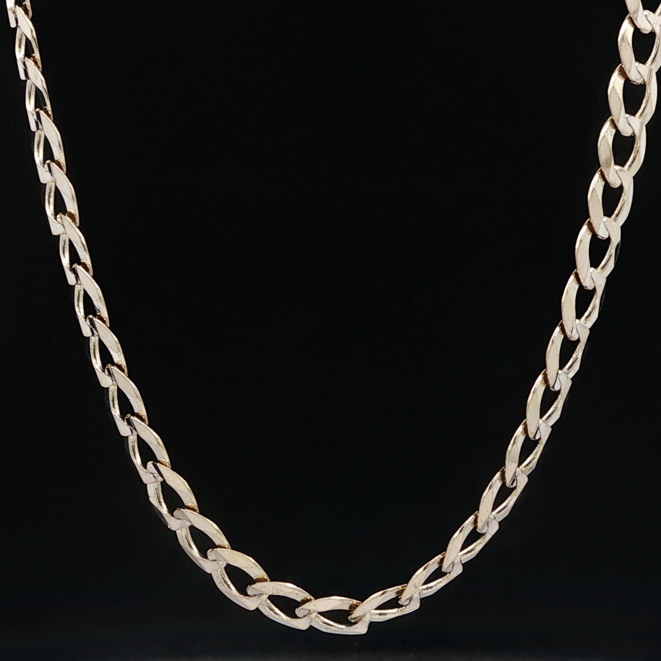 Collier classique pour hommes en or jaune 14k à maillons cubains de 7,1 mm de large avec chaîne de 24 pouces en vente 1