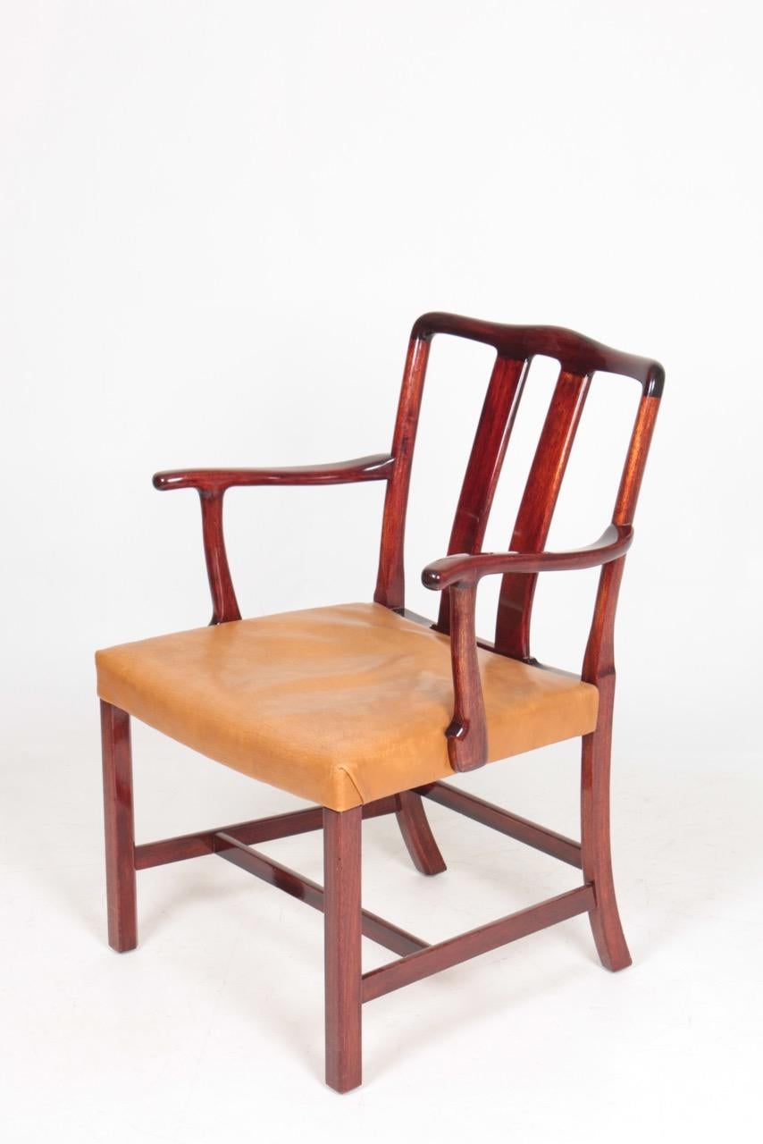 Classic Midcentury Armchair Designed by Ole Wanscher, Danish Design, 1950s 4