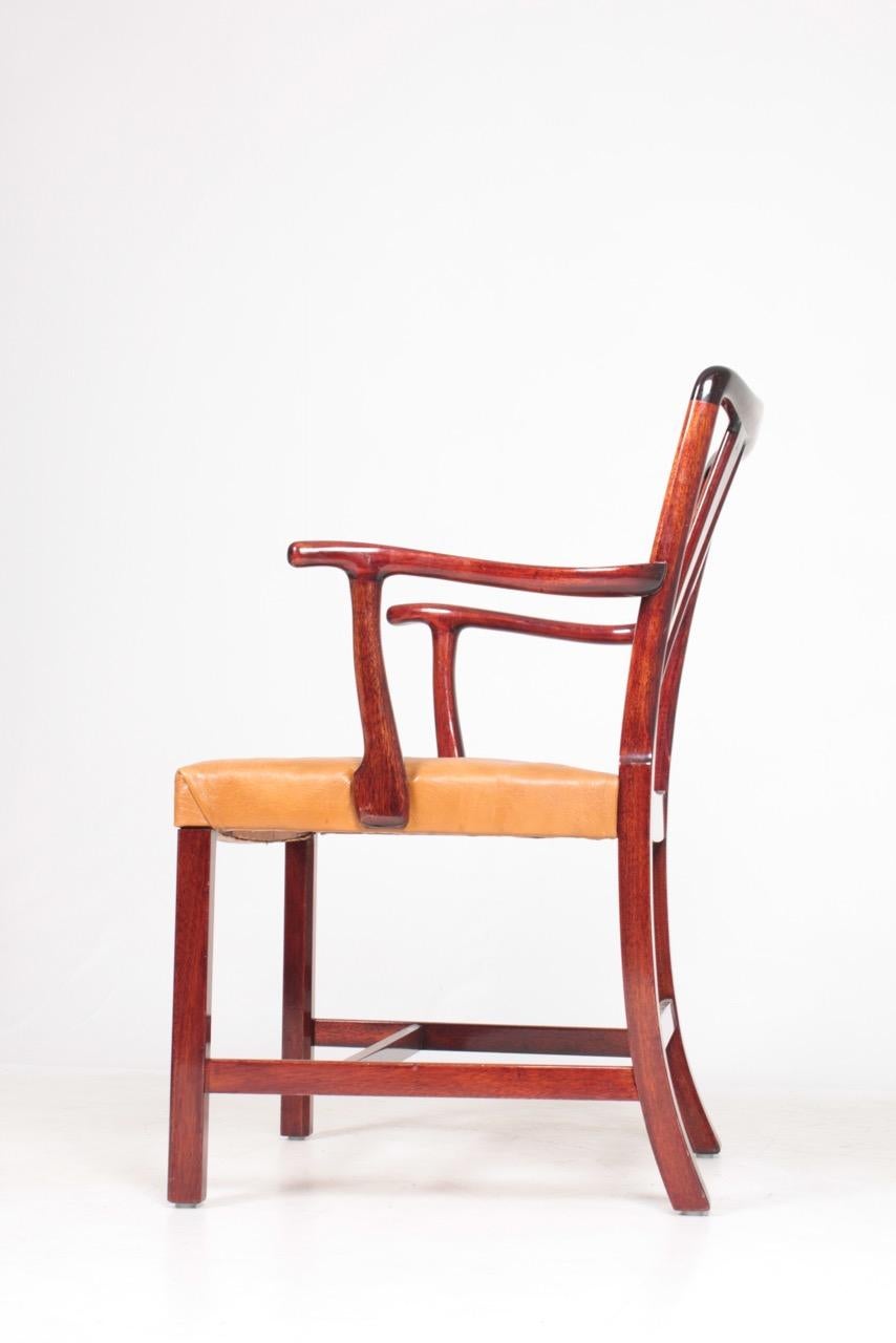 Mid-20th Century Classic Midcentury Armchair Designed by Ole Wanscher, Danish Design, 1950s