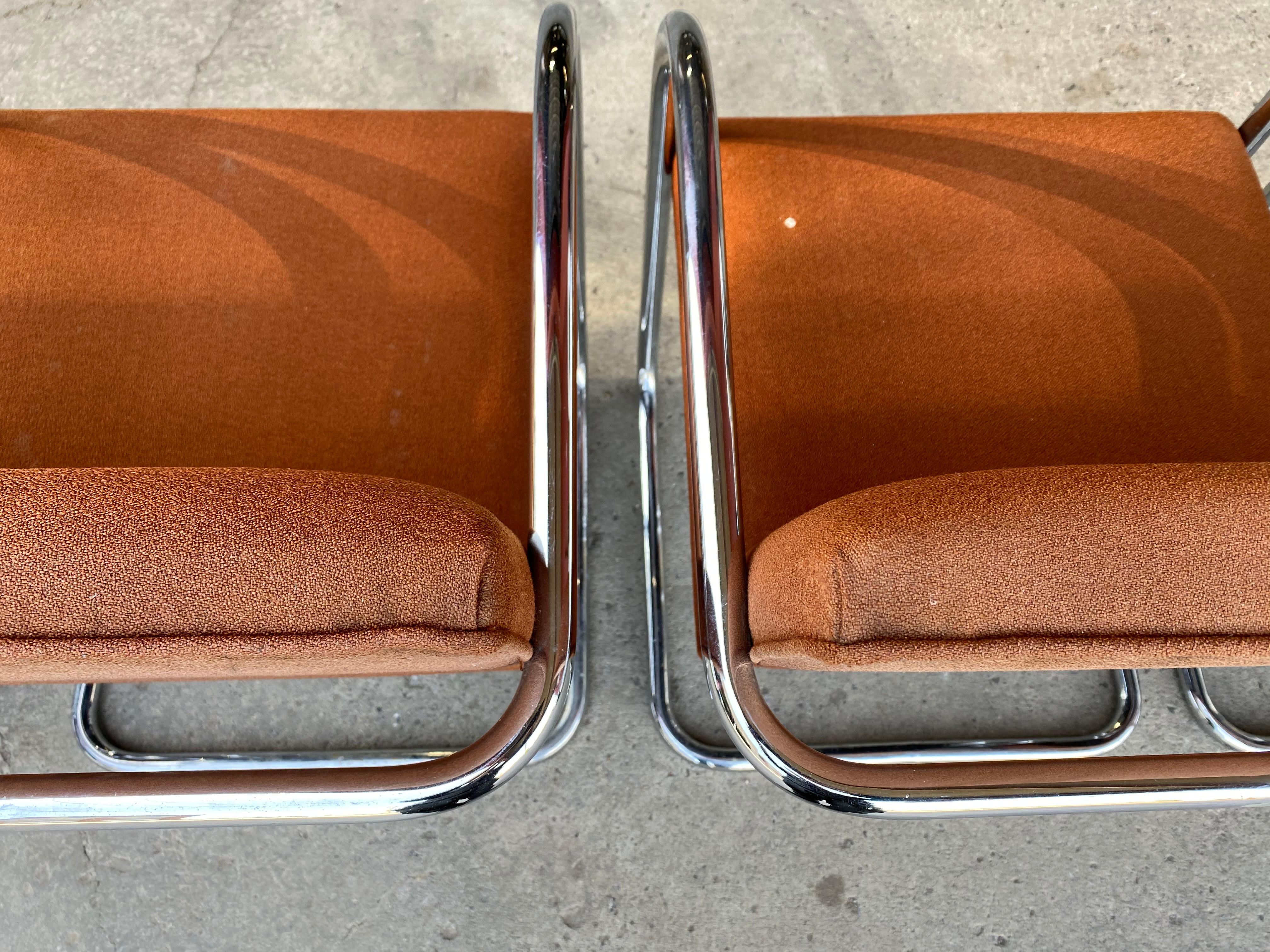 American Classic Midcentury Brno Chairs by Mies van der Rohe for Gordon International For Sale