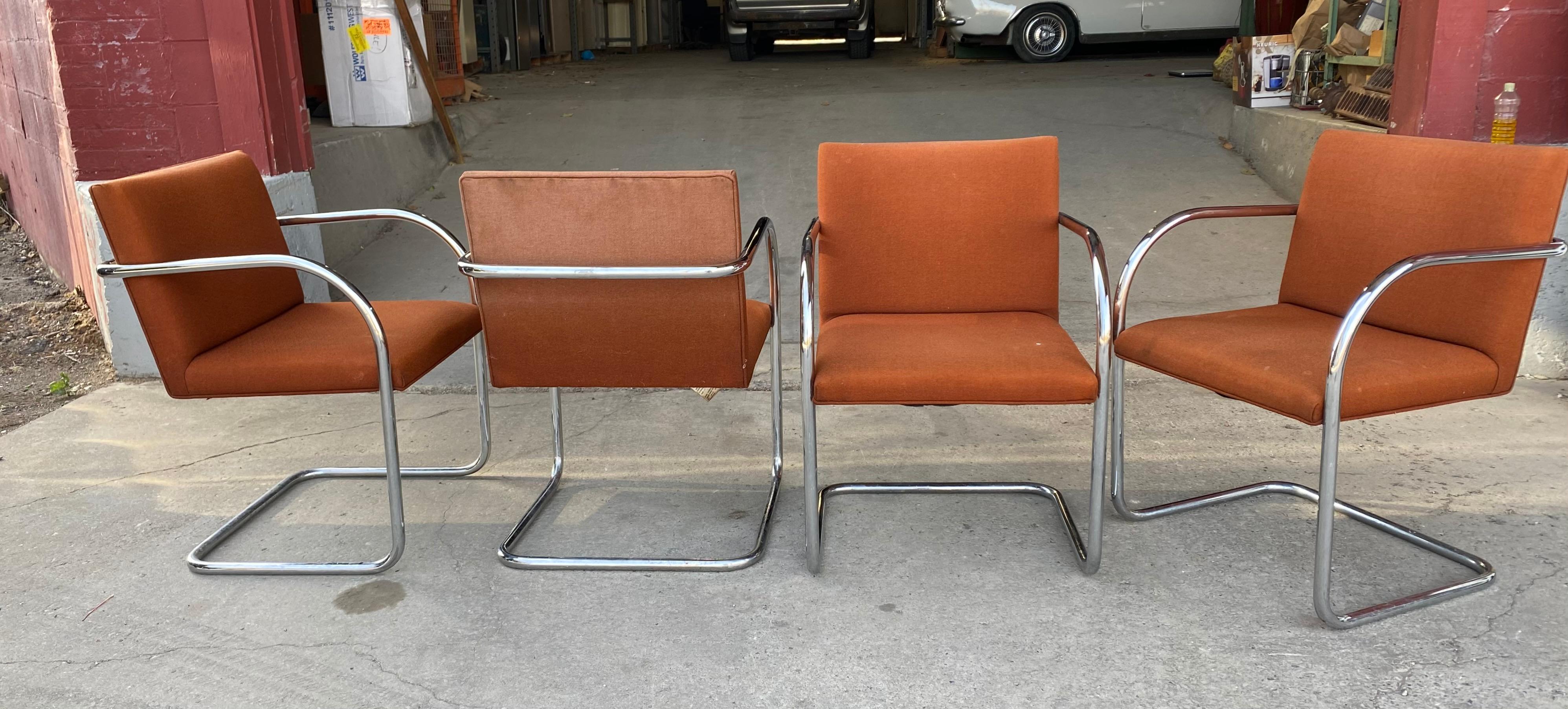 Late 20th Century Classic Midcentury Brno Chairs by Mies van der Rohe for Gordon International For Sale