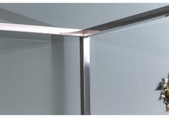 Classic Mid Century Chrome Queen Sized Poster Bed