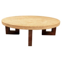 Classic Mid Century Cork Cocktail Table By Paul Frankl