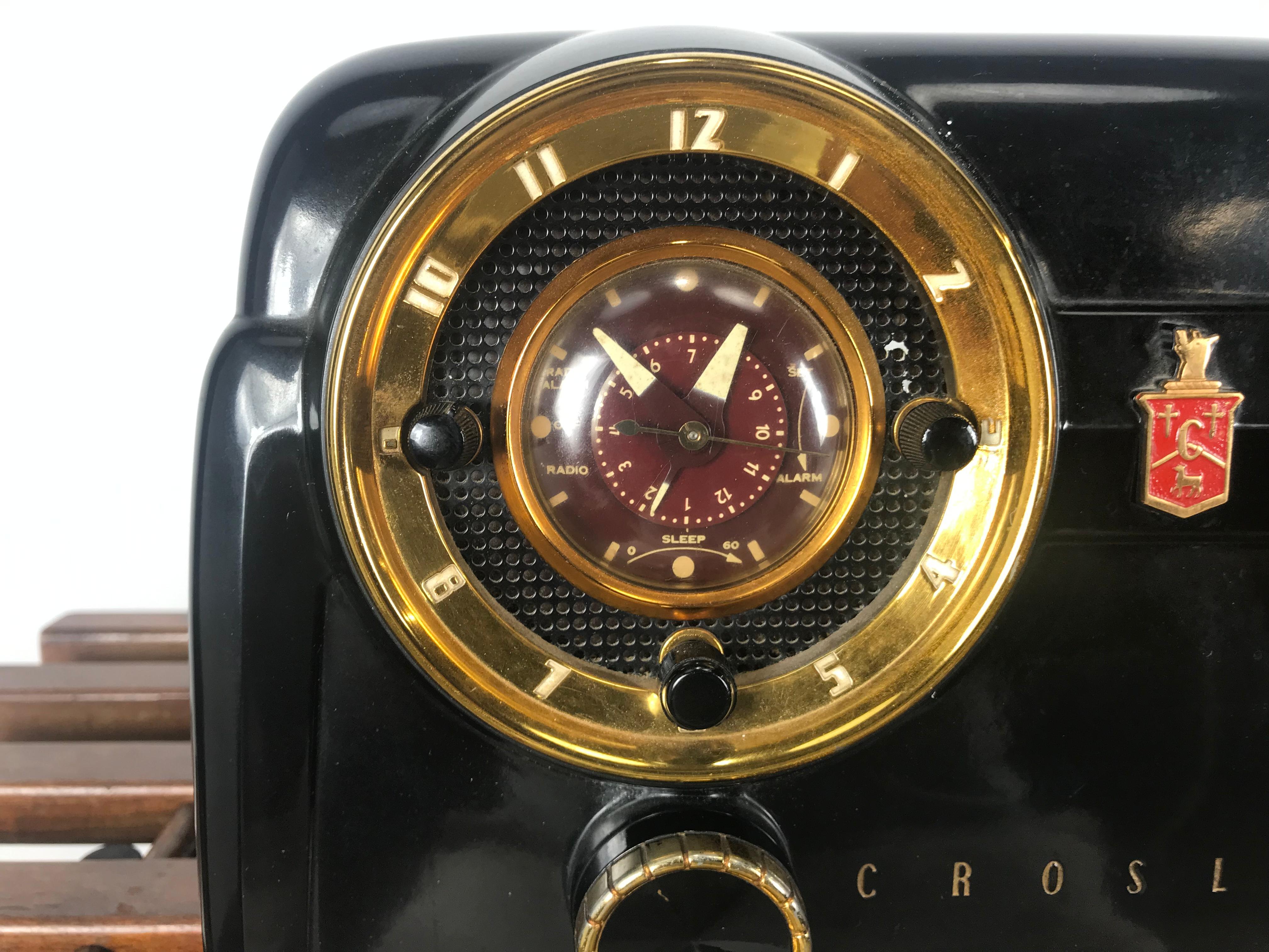 Radio Crosley classique du milieu du siècle:: modèle 11-122 U 