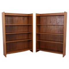 Classic Mid-Century Danish Teak Standing Bookcases