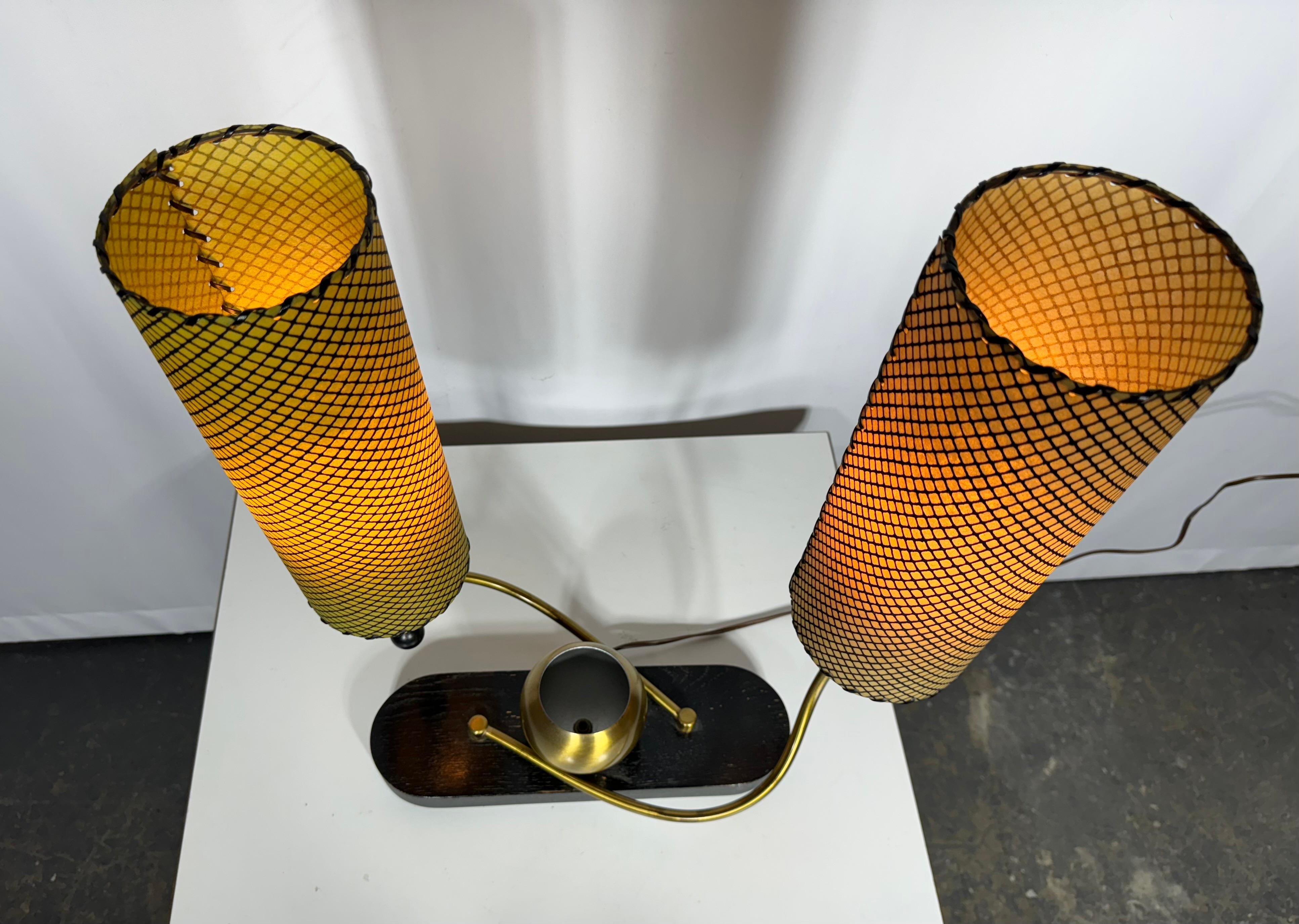 Classic Mid Century Double Shade Desk/Table Lamp by Majestic Lamp Co. 3