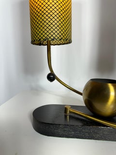 Classic Mid Century Double Shade Desk/Table Lamp by Majestic Lamp Co.