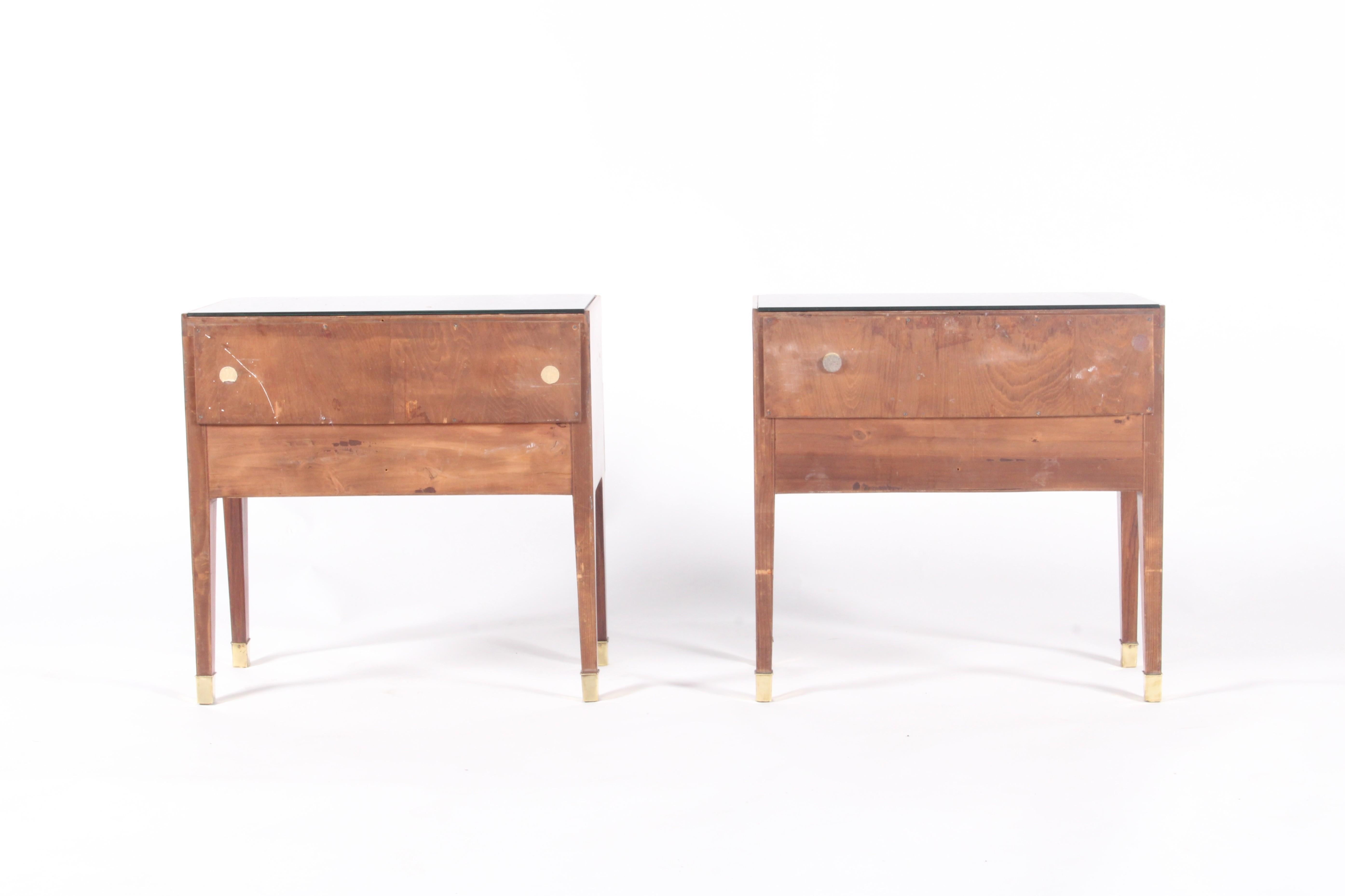 Classic Mid Century Italian Bed Side Tables * FREE WORLDWIDE DELIVERY For Sale 3