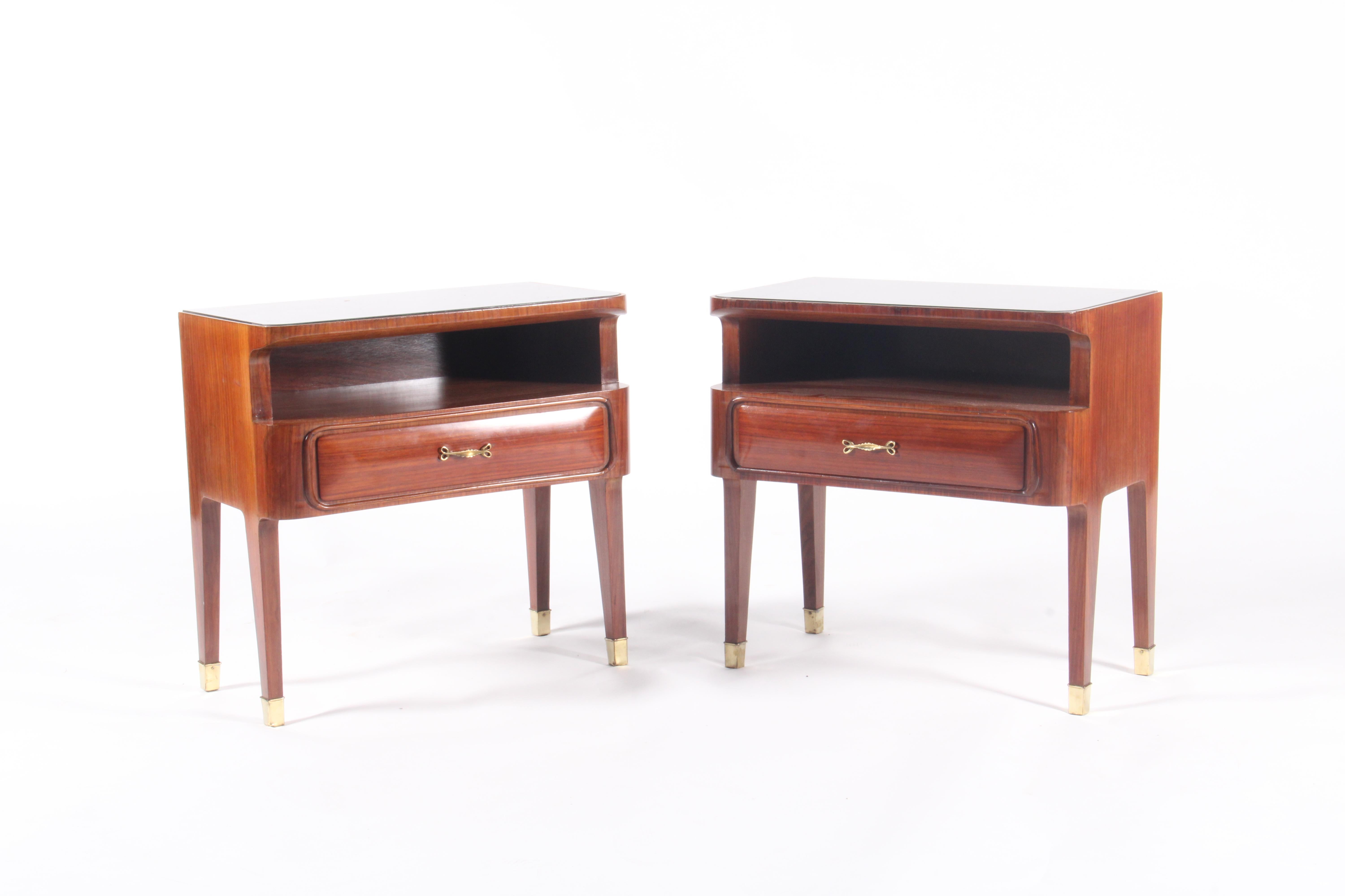Classic Mid Century Italian Bed Side Tables * FREE WORLDWIDE DELIVERY For Sale 4