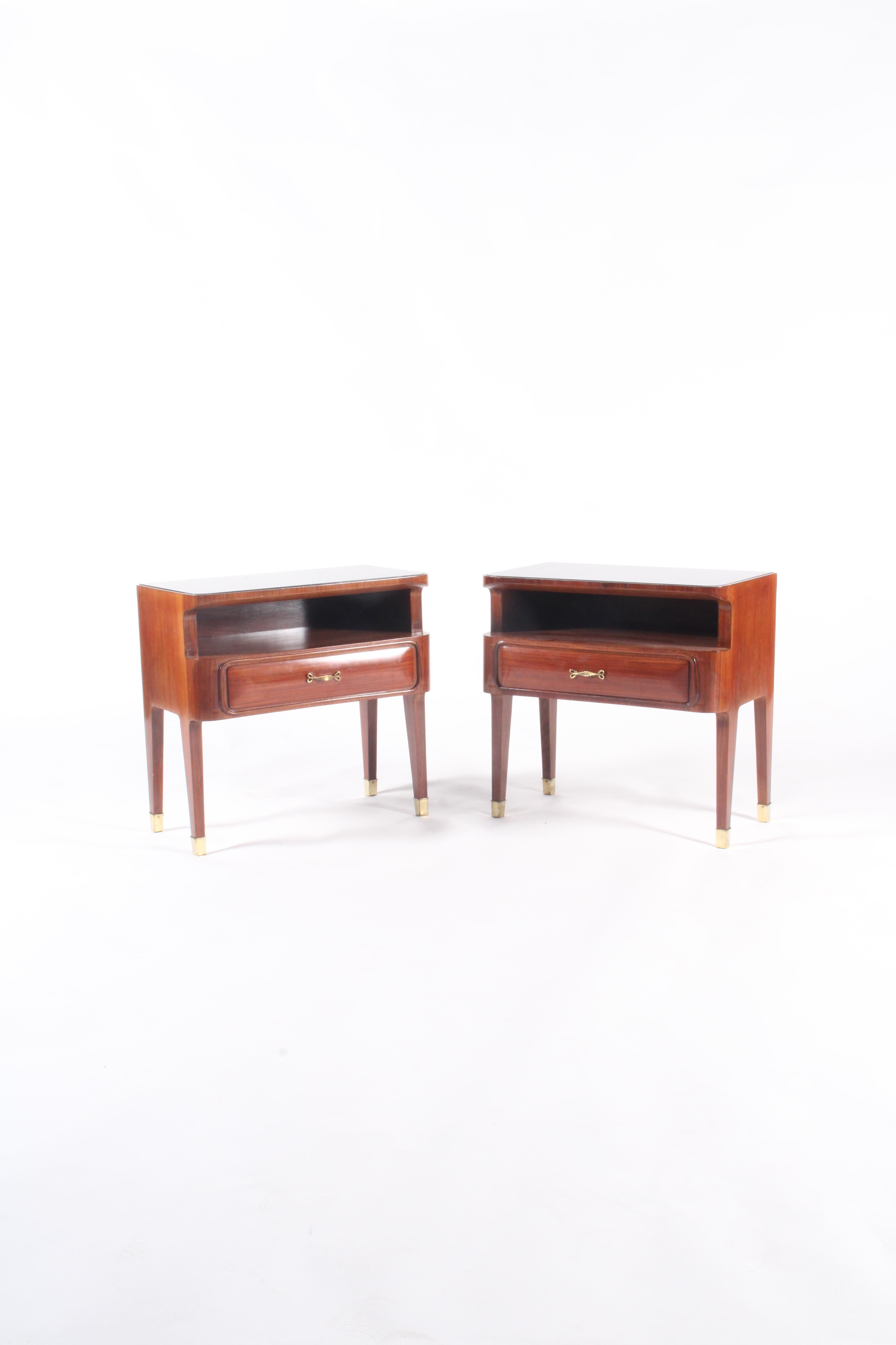 Classic Mid Century Italian Bed Side Tables * FREE WORLDWIDE DELIVERY For Sale 5