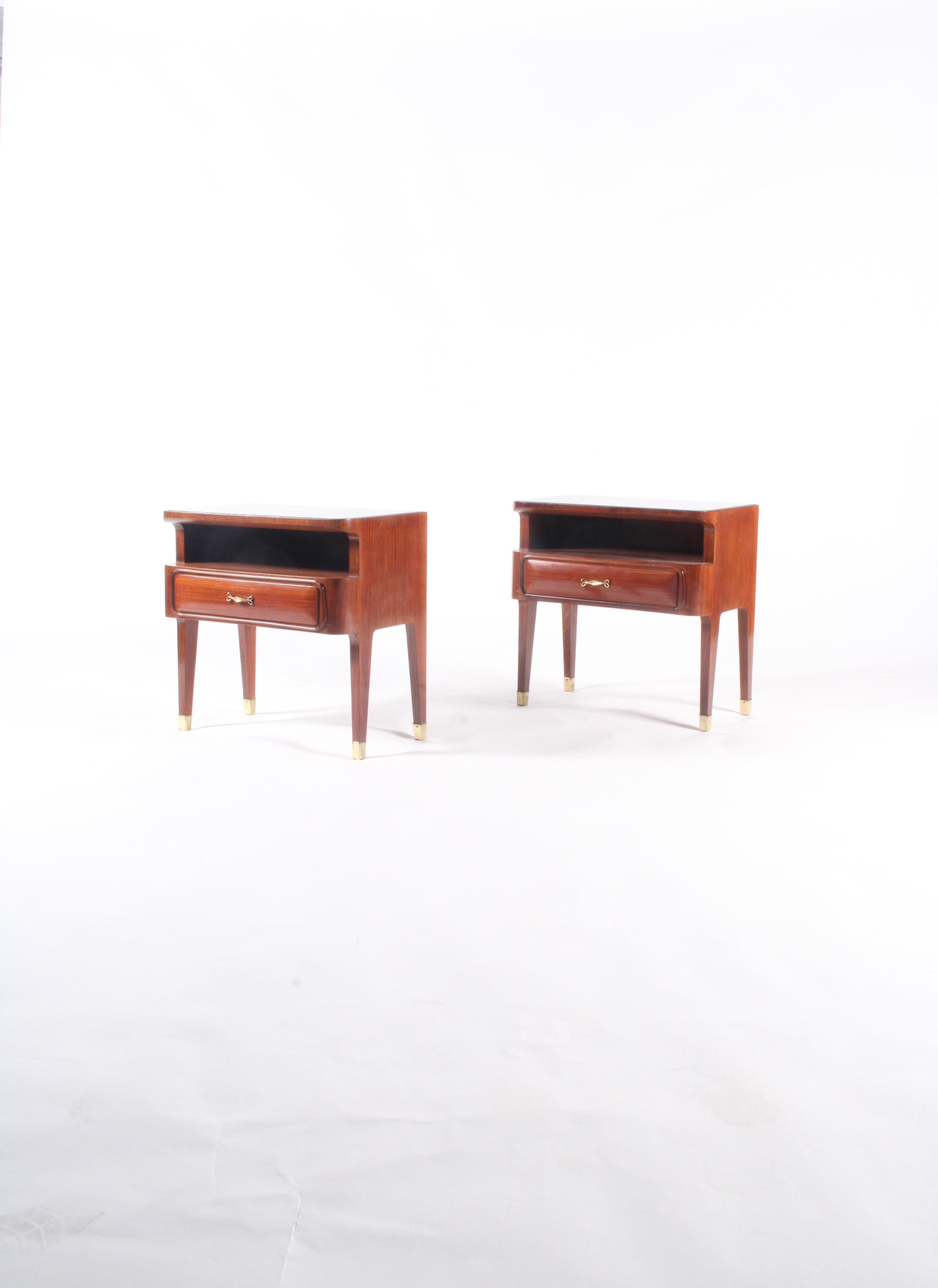 Mid-20th Century Classic Mid Century Italian Bed Side Tables * FREE WORLDWIDE DELIVERY For Sale