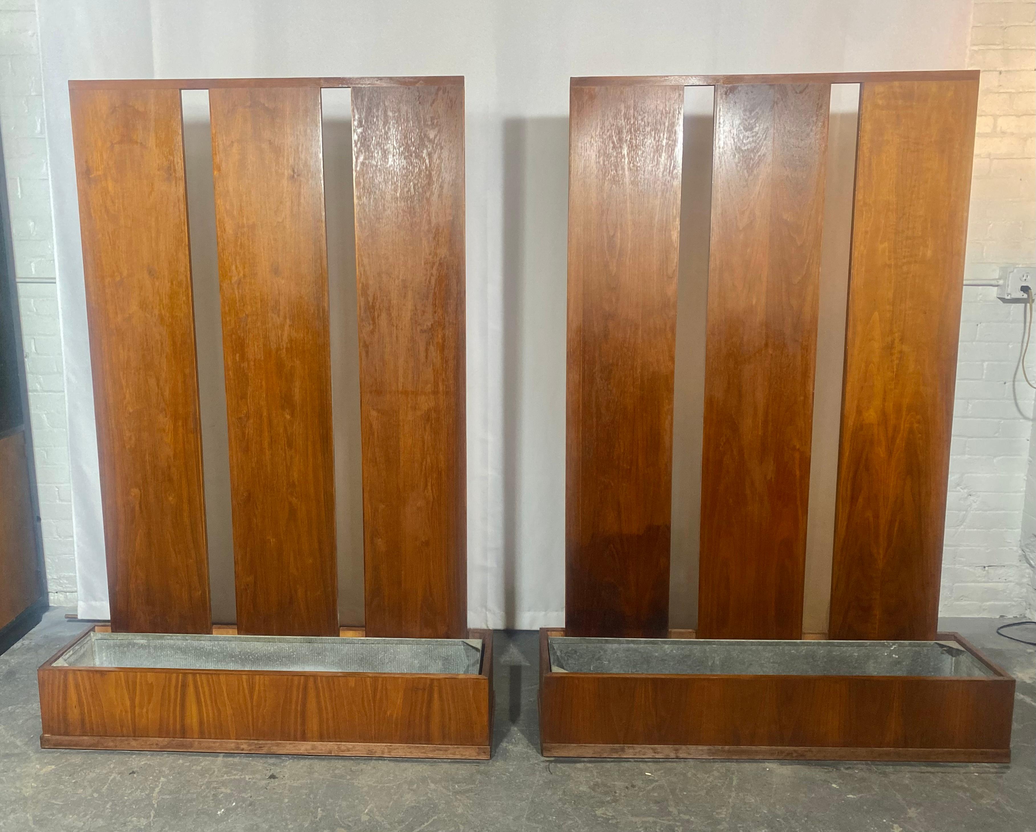 Classic Mid Century Modern Architectural Room Divider's with planter boxes For Sale 2