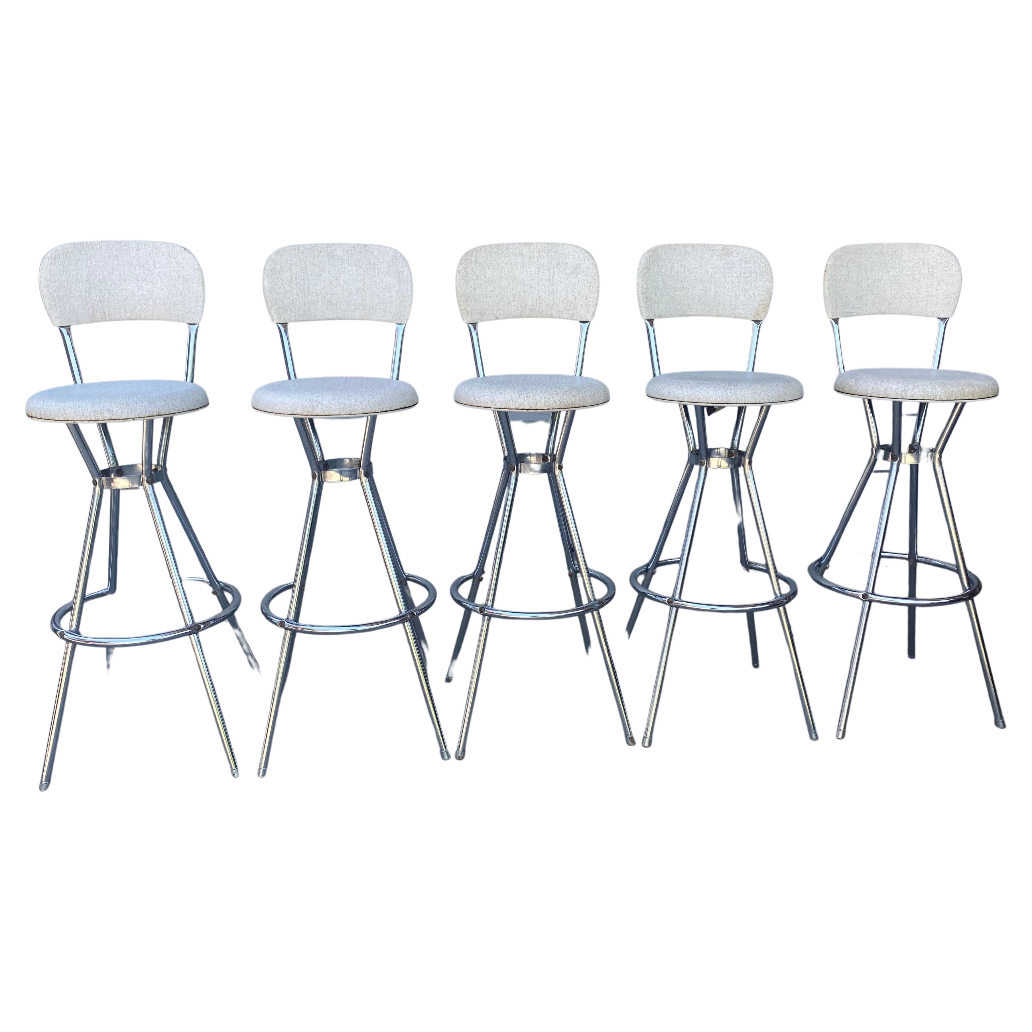 Classic Mid-Century Modern Bar / Counter Swivel Stools, , by COSCO