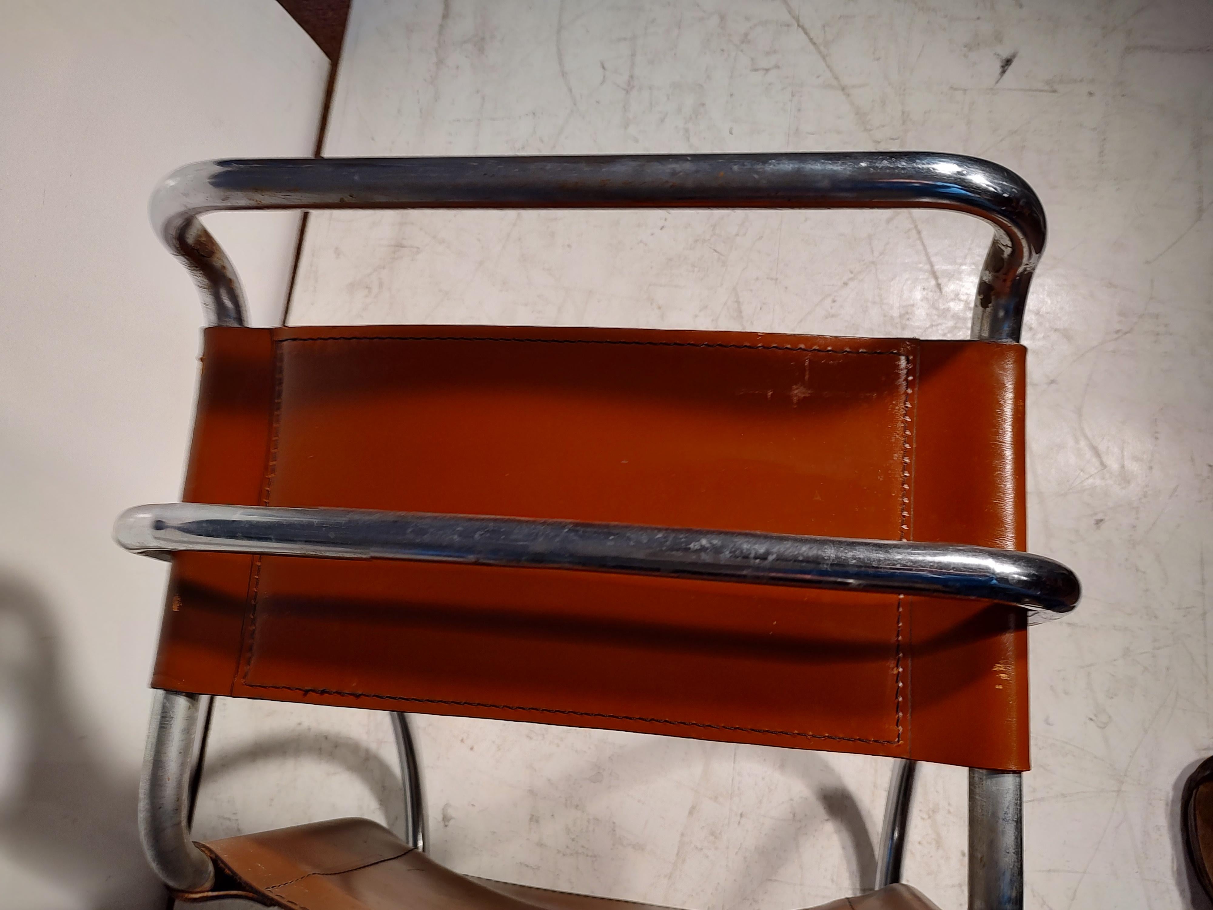 Italian Classic Mid-Century Modern Bauhaus Style MR20 Chair by Ludwig Mies Van Der Rohe