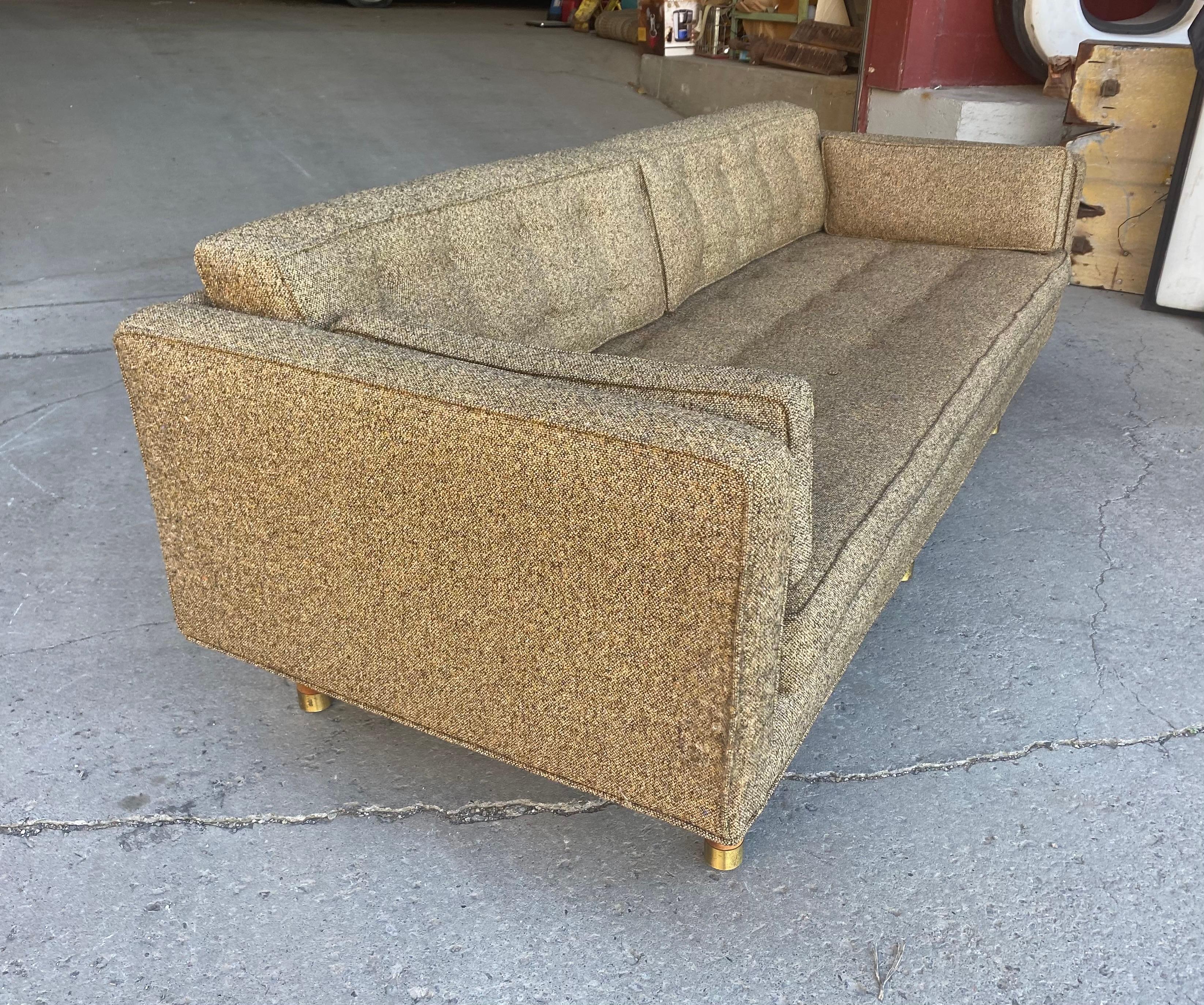 Classic Mid-Century Modern Even Arm Sofa Attributed to Harvey Probber In Good Condition In Buffalo, NY